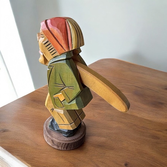 Vintage Hand Carved Black Forest Nutcracker Ock Forest Nutcracker Old Man Design - Picture 3 of 5